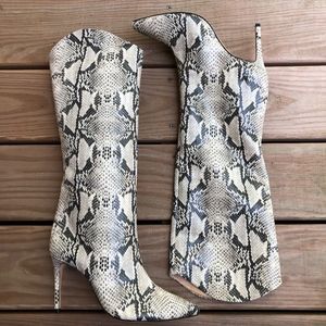 SCHUTZ Womens Maryana Leather Dress Boot